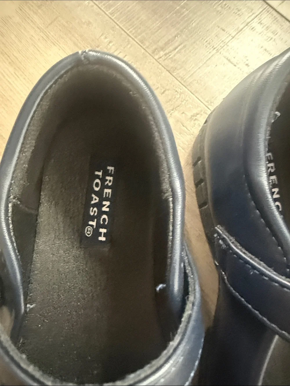 French Toast Navy Mary Jane School Shoes with Adjustable Strap